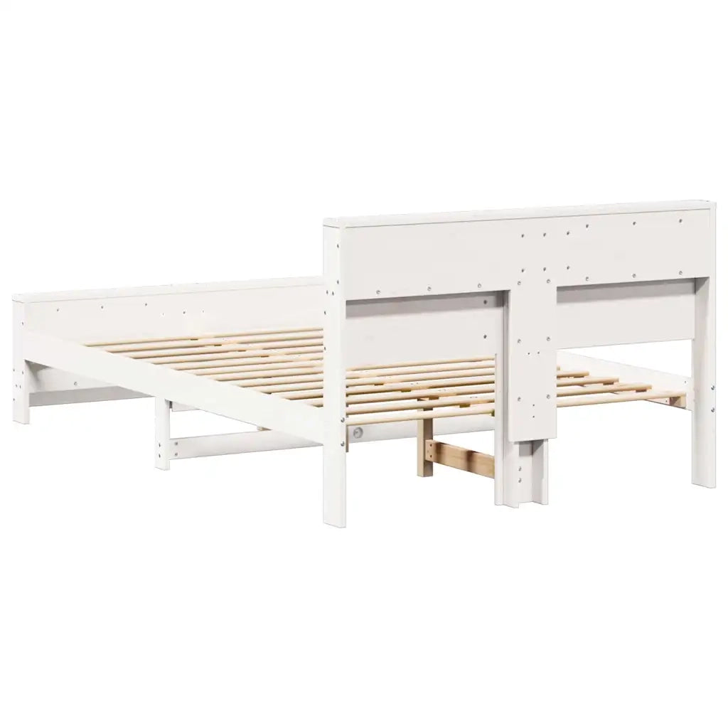 Struttura del letto Bianco 135 x 190 cm Legno multistrato