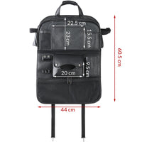 Organizer Schienale Sedile Auto Organizzatore con USB Tavolino Tasche Portatutto