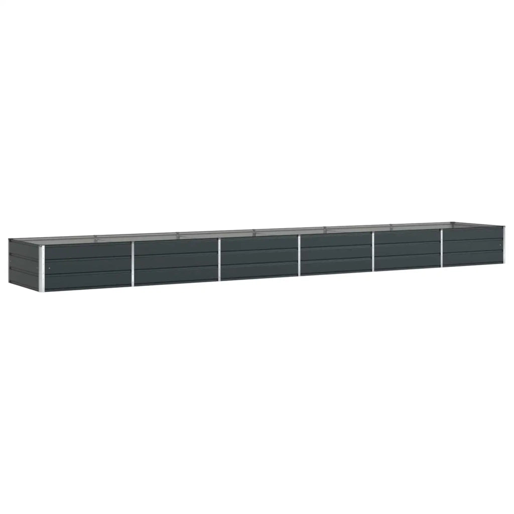 Fioriera Antracite 580 x 100 x 45 cm Acciaio zincato