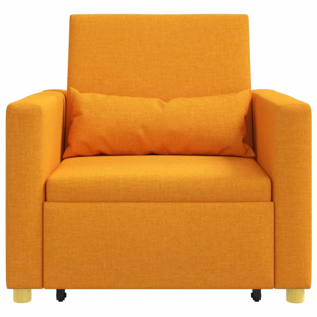 Divano letto estraibile singolo Giallo scuro 90 x 165 x 87 cm 42002693