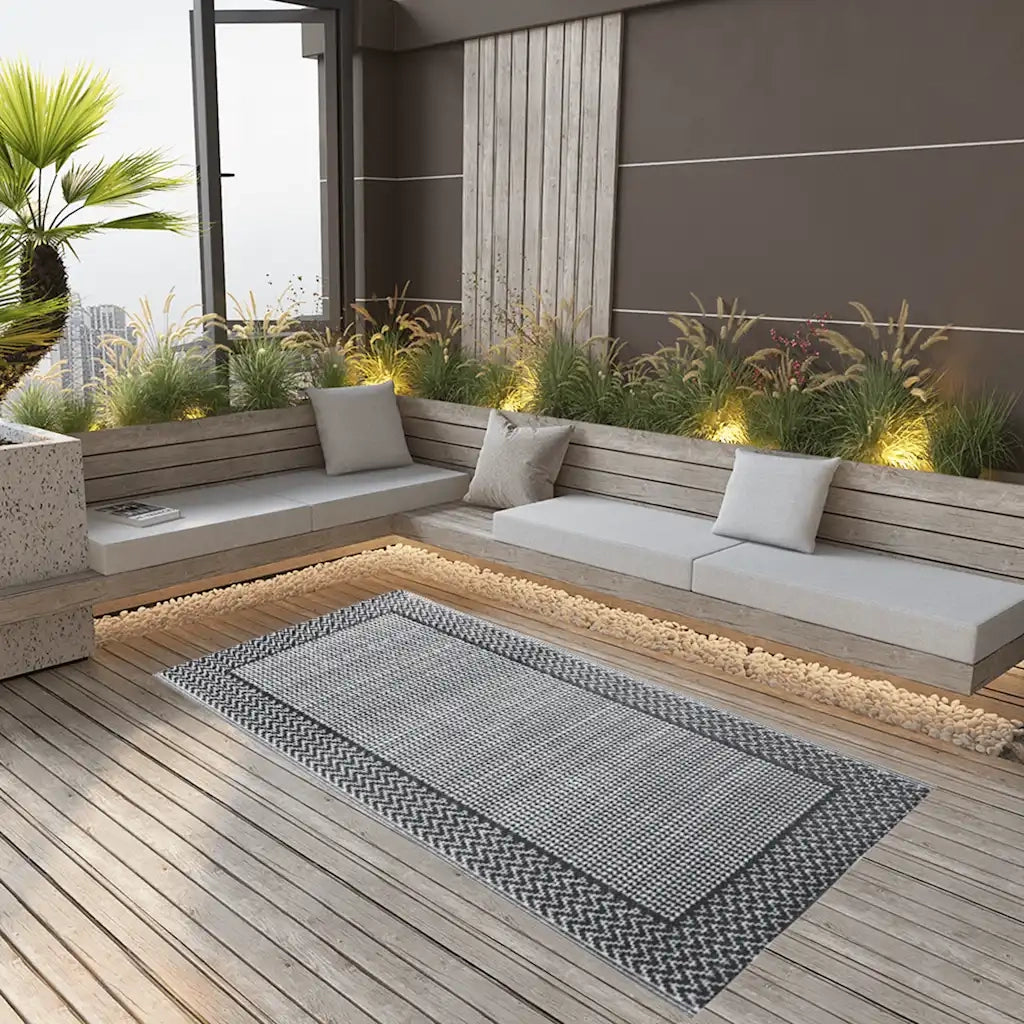 Tappeto da Esterni ARAKIL Grigio 120x180 cm in PP CFW3017720