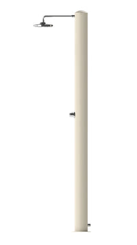 Doccia Solare da Giardino 28L Miscelatore e Lavapiedi Tevere B Bianco Perla