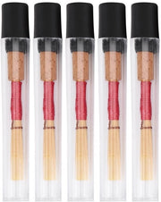 Oboe Riet Medio - 5 Pezzi - Sostenibile - Realizzato con Bastoncini di Bambù - Adatto per Principianti - Lunga Durata - Rietto per Oboe
