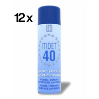 40 Spray 12 Pezzi x 500 ml, Detergente Schiuma Attiva Vetri Specchi Inox | Itidet