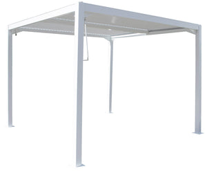 Pergola da Giardino 3x3m in Alluminio Bianco