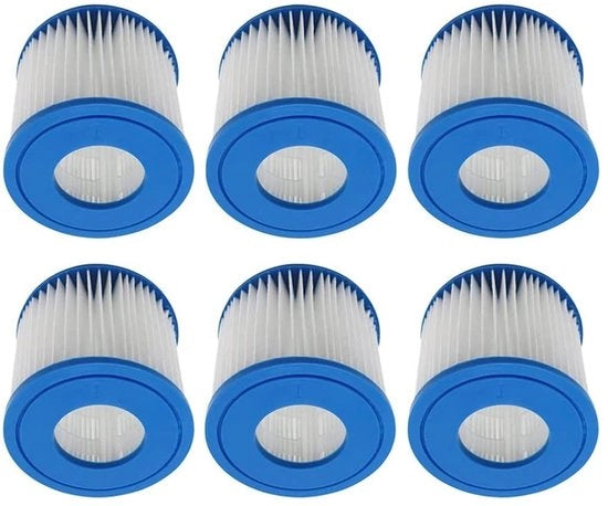 Set di Filtri per Idromassaggio - 6 pezzi - Filtro di Rimpiazzo - Filtrazione Potente - Compatibile con il modello Bestway 58093 - Facile da Installare - Mantiene l'Acqua Pulita - Filtri per Piscine