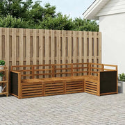Set divano sezionale 4 pcs Naturale Legno di Acacia Massello 3384340
