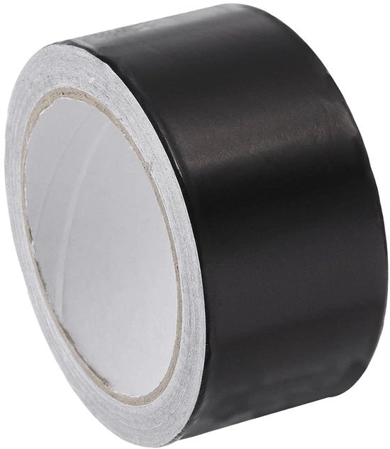 Tape di alluminio a rullo 5 cm x 55 m Nero - Aria condizionata Afdichting Riparazione - Canali di ventilazione caldo freddo - 1 pezzo