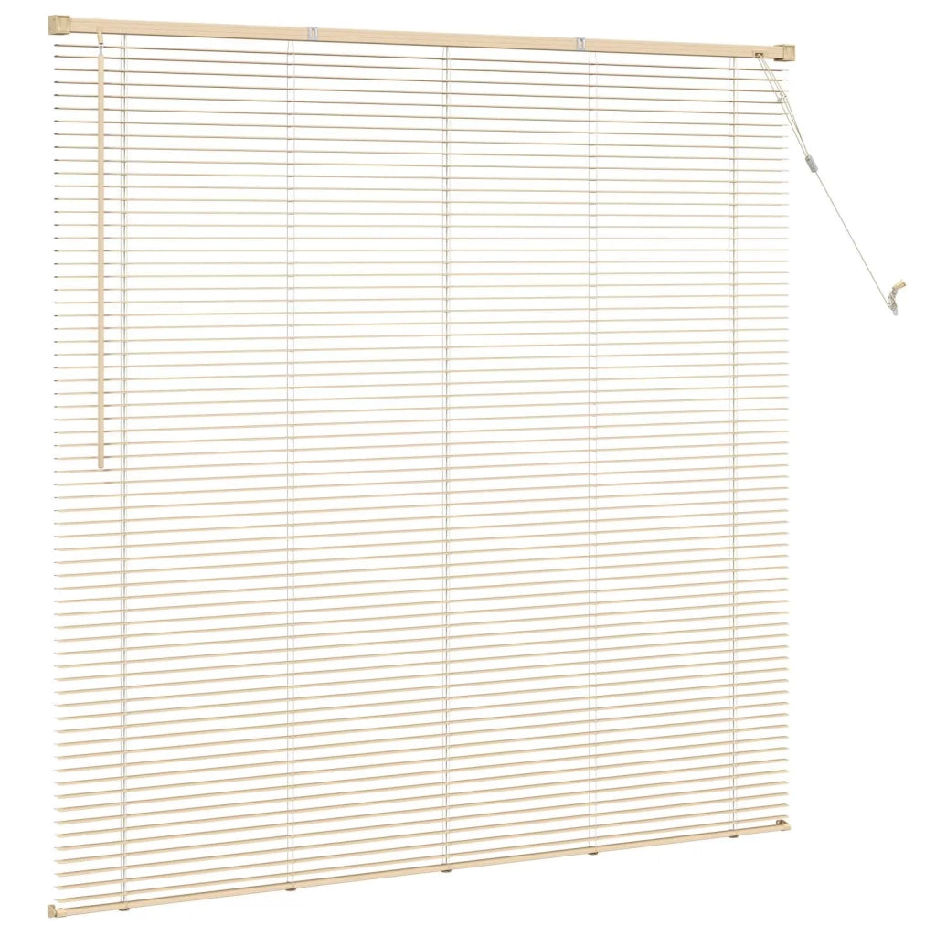 Tenda Veneziana Marrone Chiaro con Motivo 150 x 160 cm PVC 42003770