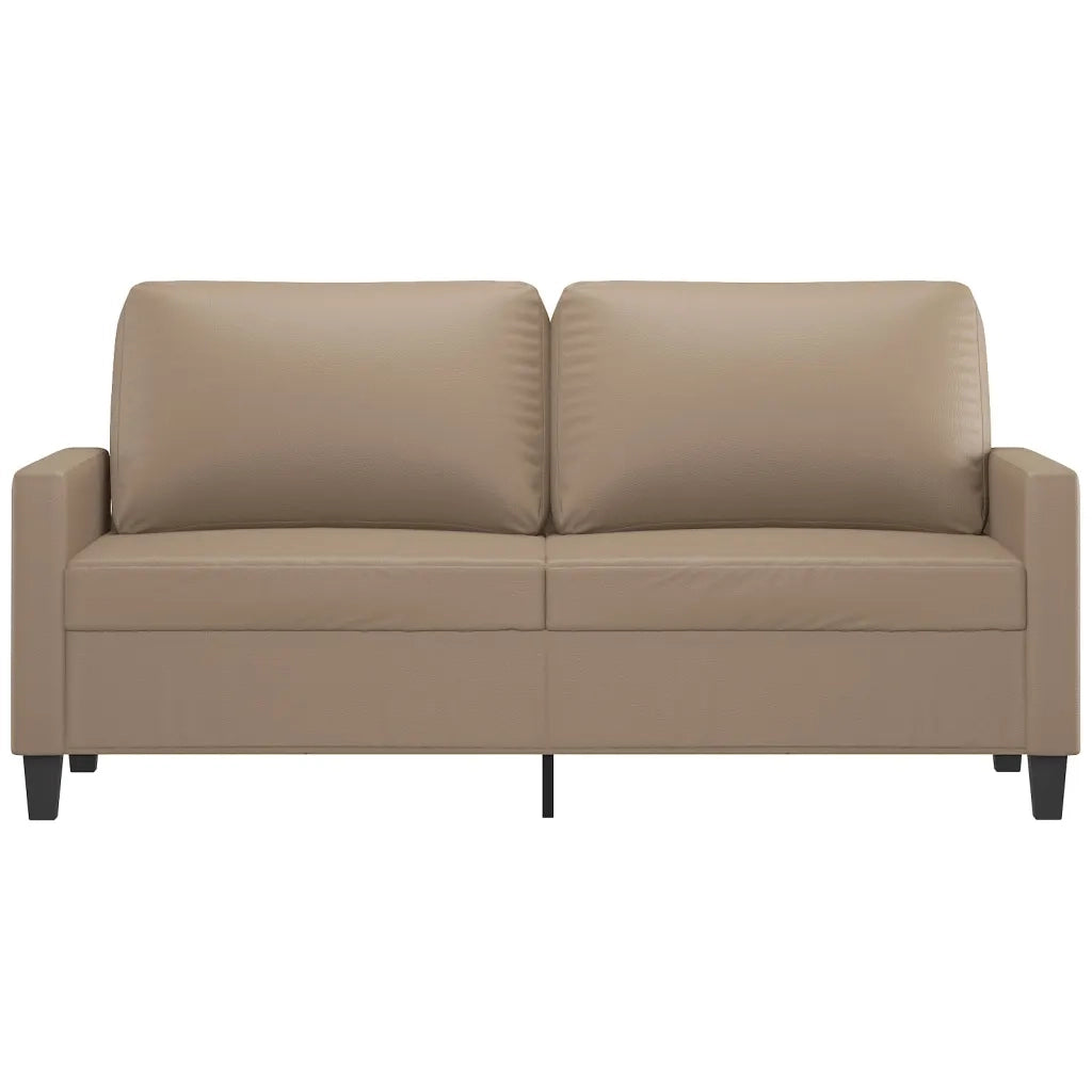 Divano a 2 Posti-Sofa 2 Posti Cappuccino 140 cm in Similpelle 875394