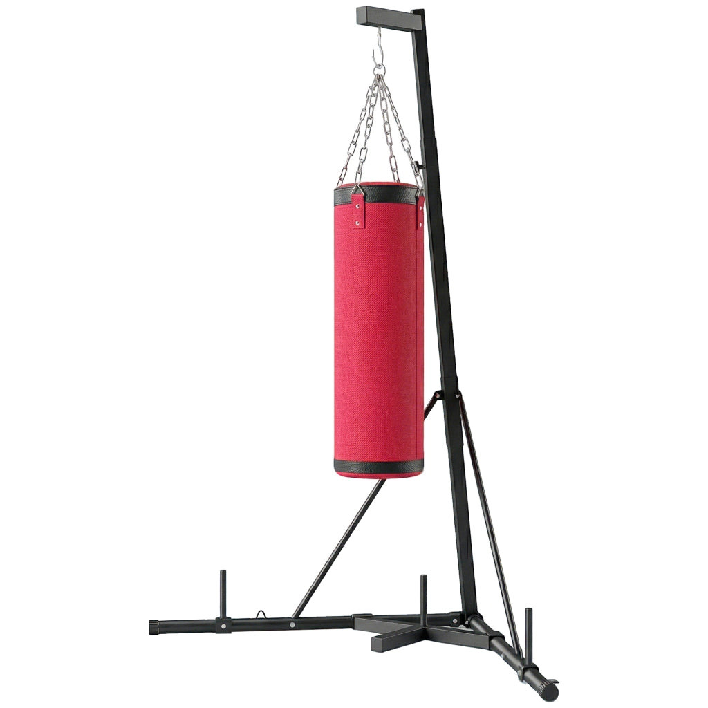 Supporto per Punching Ball Regolabile in Altezza 185-231cm Base Triangolare ¨C zephmum ¨C Nero
