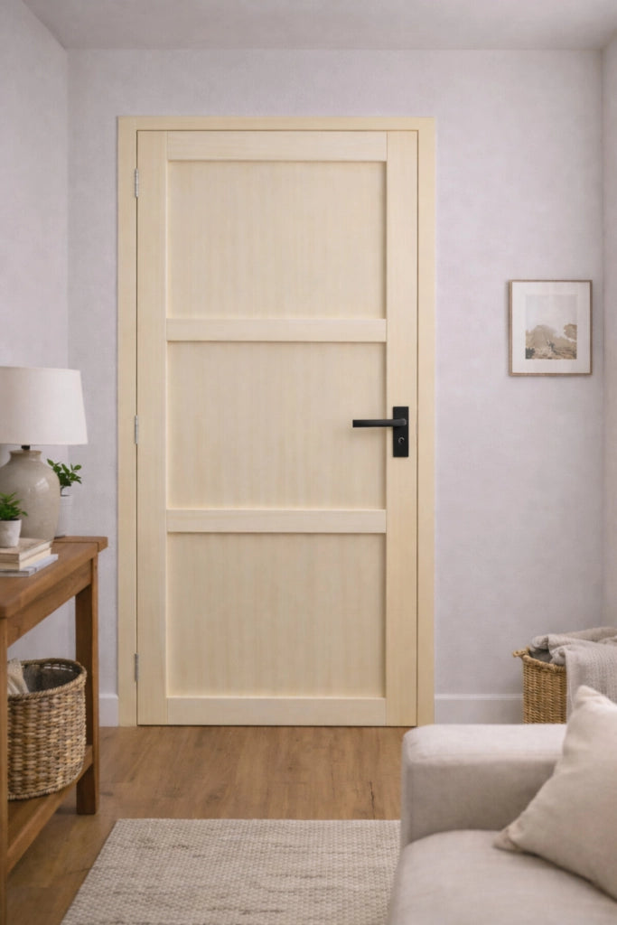 Blocco Porta Ayous 3 Pannelli H204 x L83 Pannello Costole Spinta Destra + Maniglia