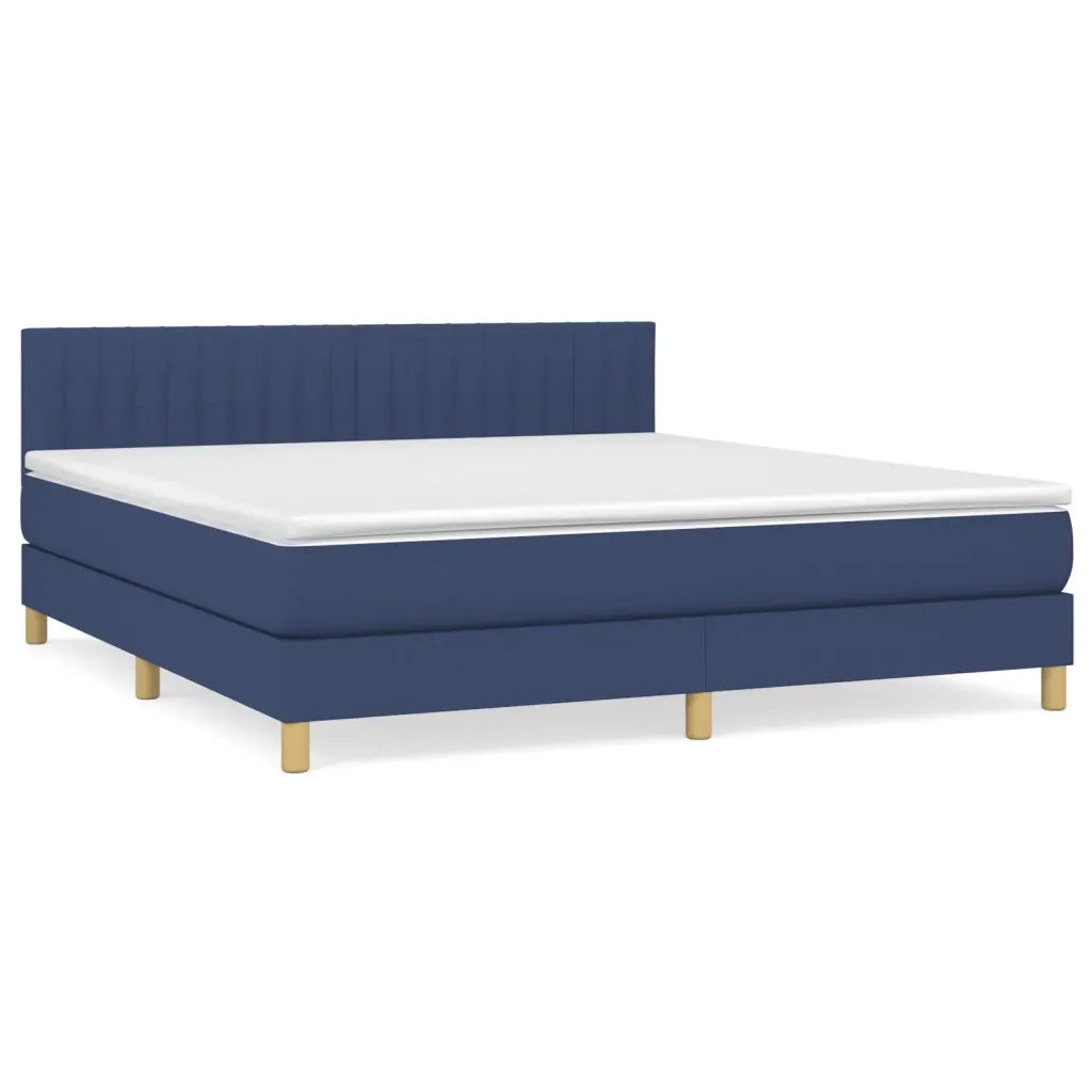 Giroletto a Molle con Materasso Blu 180x200 cm in Tessuto 3140799