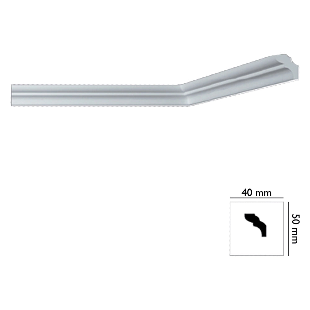 CORNICE DECORATIVA PER SOFFITTO mod. I755 - mm. 40x50- 60 pezzi  - BOVELACCI