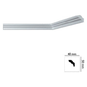 CORNICE DECORATIVA PER SOFFITTO mod. I755 - mm. 40x50- 60 pezzi  - BOVELACCI