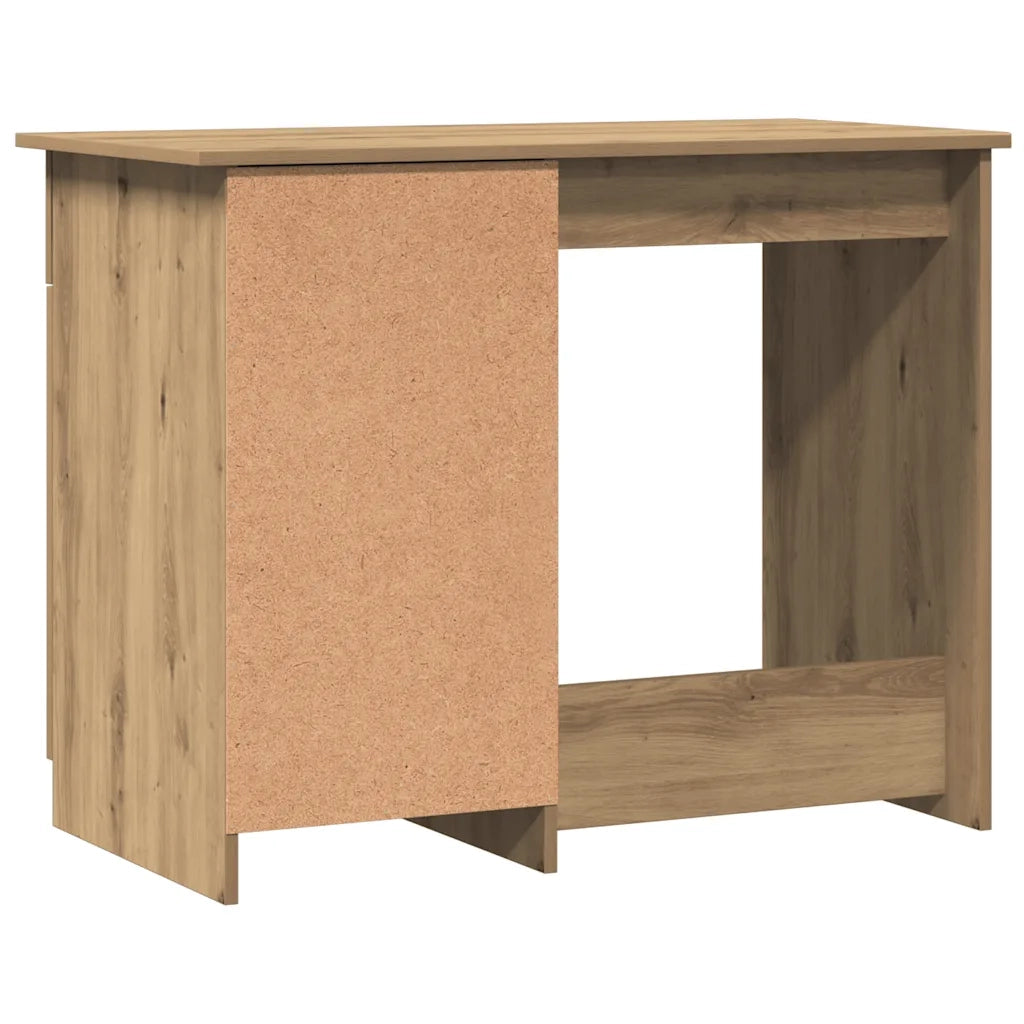 Scrivania Rovere Artigianale 100x50x76 cm in Legno Multistrato