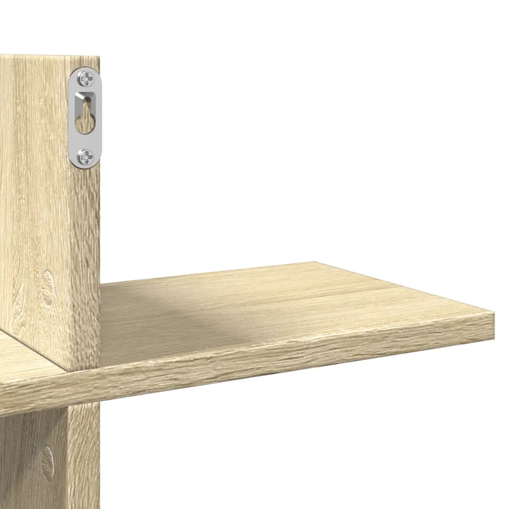 Scaffale Parete Rovere Sonoma 124,5x18x60,5 cm in Truciolato