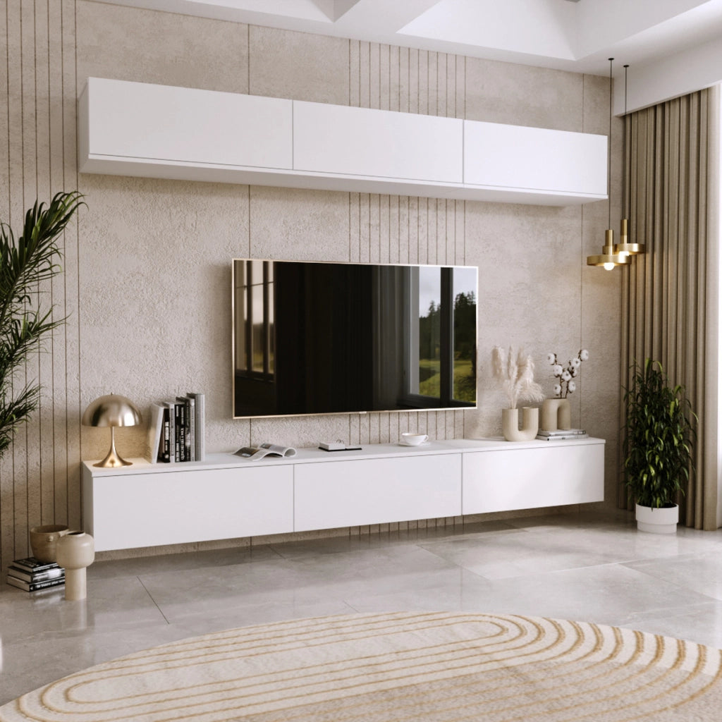 Mobile TV Sospeso Nicole 160 cm Bianco