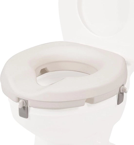 Toiletbril 3 Pollici | Profilo Basso | Elevatore di Toilet con Blocco Stabilità | Sostegno di Sicurezza Bagno Portatile