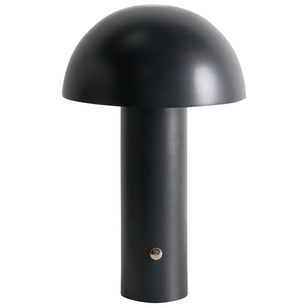 Lampada da tavolo nero a LED senza fili in ferro per interni e per esterni Fungo moderno