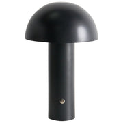 Lampada da tavolo nero a LED senza fili in ferro per interni e per esterni Fungo moderno
