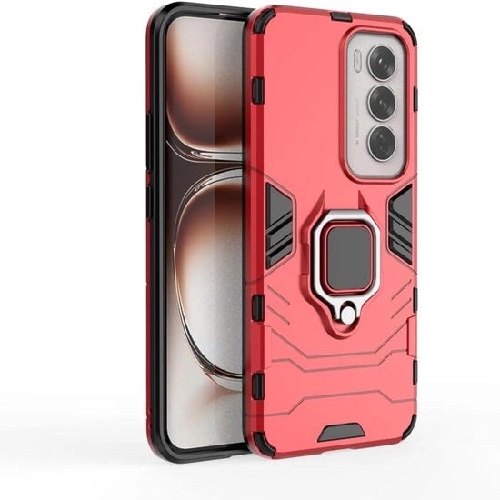Coprioggetto compatibile con Oppo A80 5G (6.67 pollici) stivale antislip con supporto metallico 360° girevole