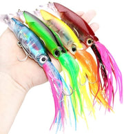 Set di Kunstas 4 pezzi - Simulazione Octopus/Squid - Pesci da acqua salata - Kunststoff - 14 cm/40 g - Robusto e Duraturo - Vissersaas