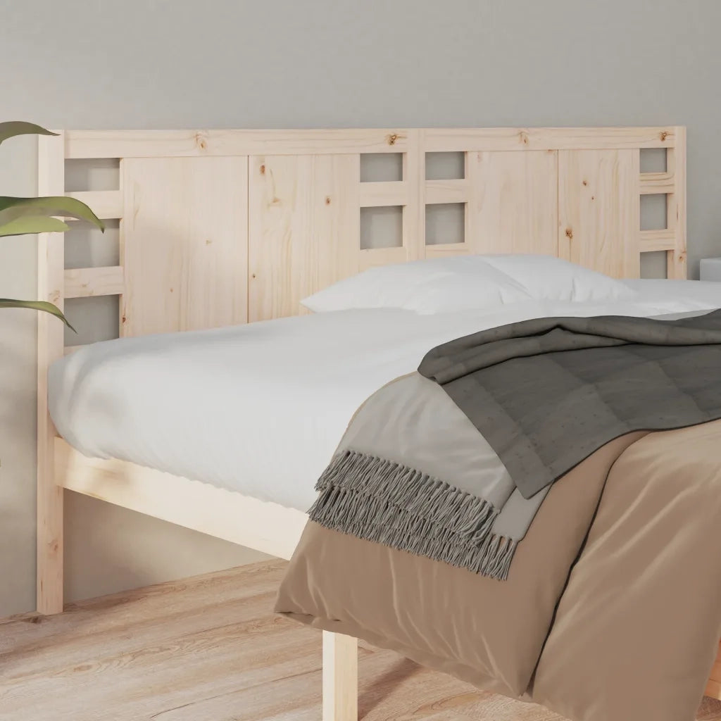Testiera per Letto 186x4x100 cm in Legno Massello di Pino