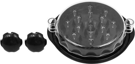 Versatile Trituratore di Cibo con Copertura Transparente - Ideale per la Preparazione di Carne e Ricette di Carne a Strappo.