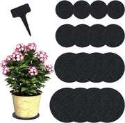 Assorbenti per piante impermeabili - Set di 16 - Reversibili - Diverse dimensioni - Gomma - Piante da appartamento - Interno - Protezione superficie - Sostenibile.
