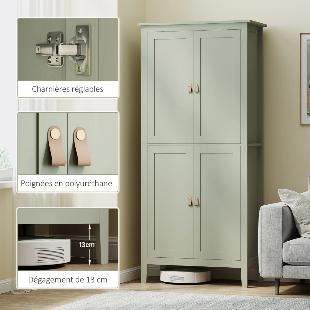 Mobile da cucina ¨C zephmum ¨C 80x40x176,5 cm, verde