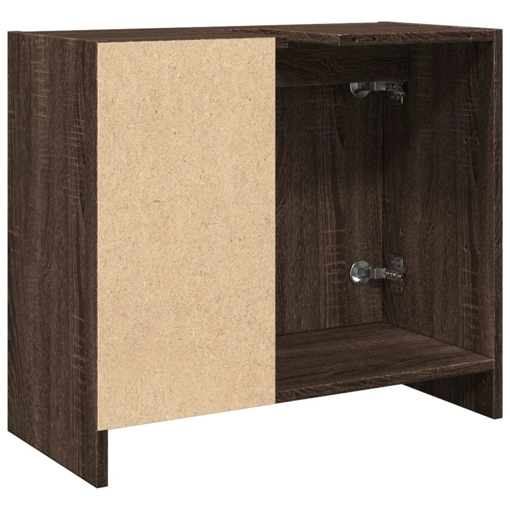 Mobile Lavabo | Armadio Lavabo Rovere Fumo 63x29x55 cm in Truciolare
