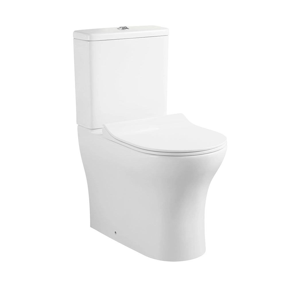 Wc a filo muro monoblocco con sistema rimless e sedile soft close Sara