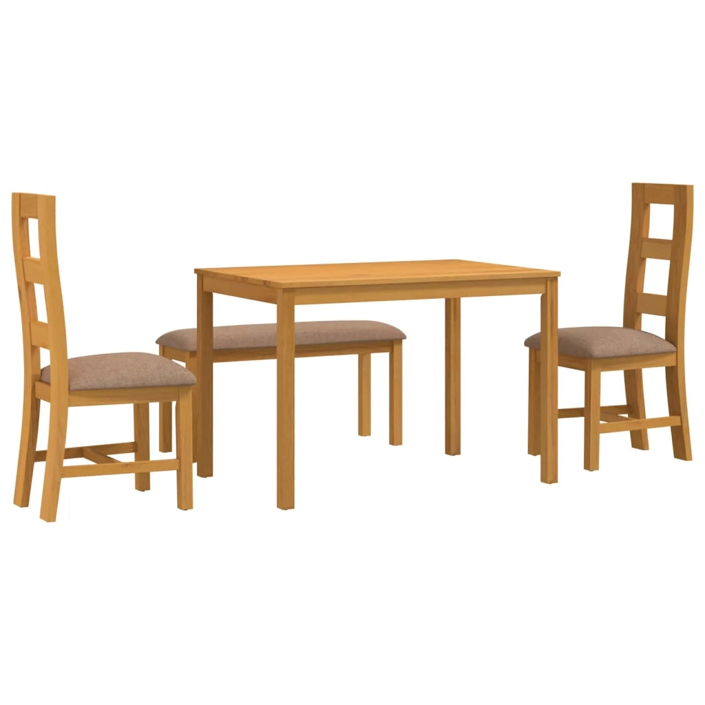 Set da pranzo 4 pz Grigio Legno di Quercia Massello 3430305