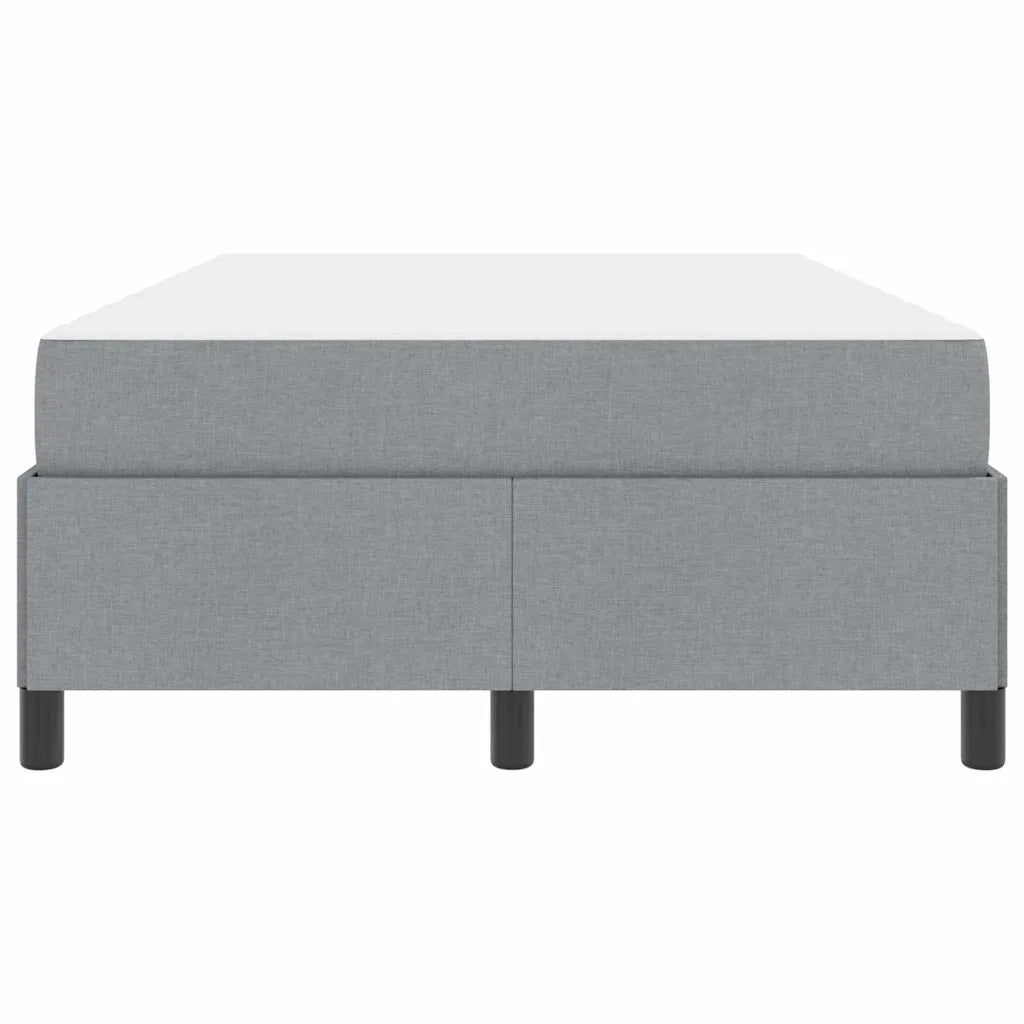 Letto a molle Grigio chiaro 120 x 200 cm Tessuto