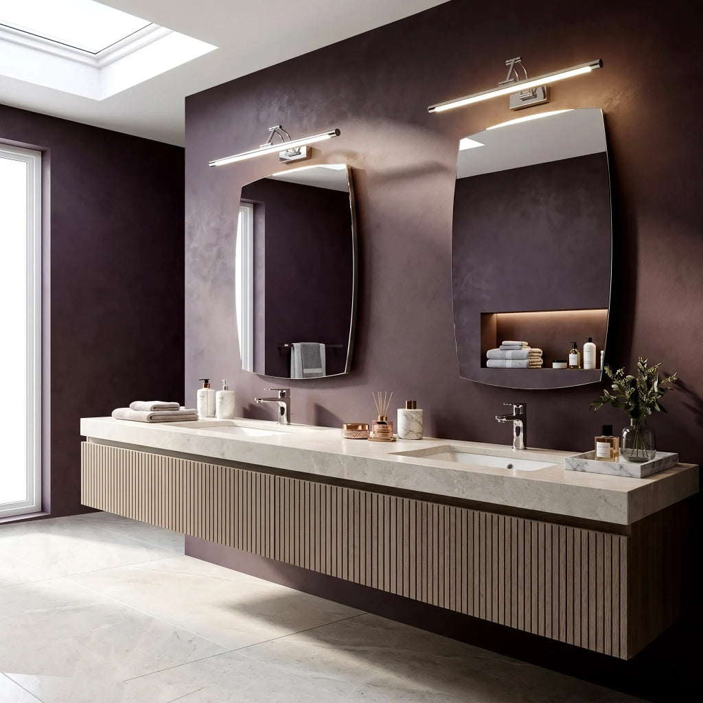Applique Da Bagno Led Swe017-1w 60cm Chrome