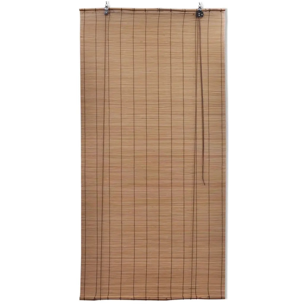Tende a Rullo in Bamb¨´ 2 pz Marroni 120x220 cm