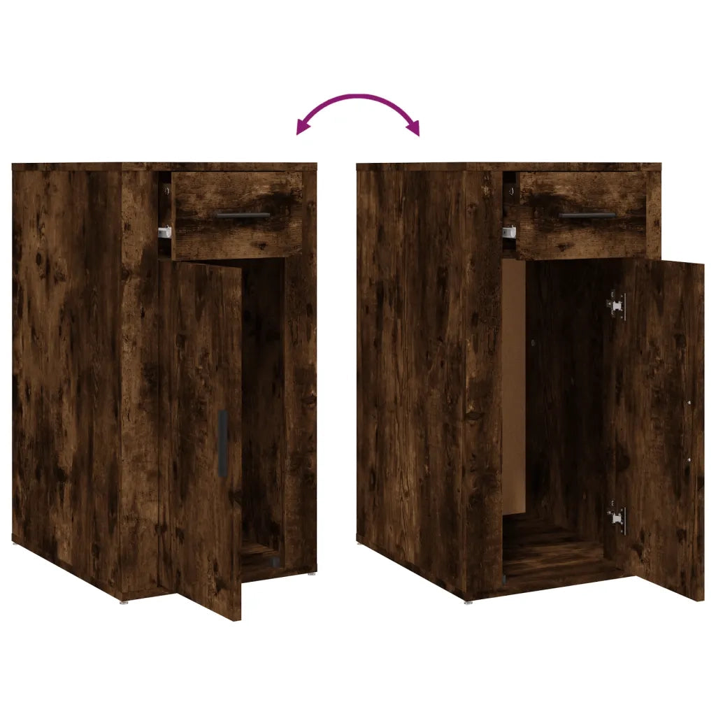 Mobile Scrivania rovere fumo 40x49x75 cm Legno Multistrato cod mxl 63617