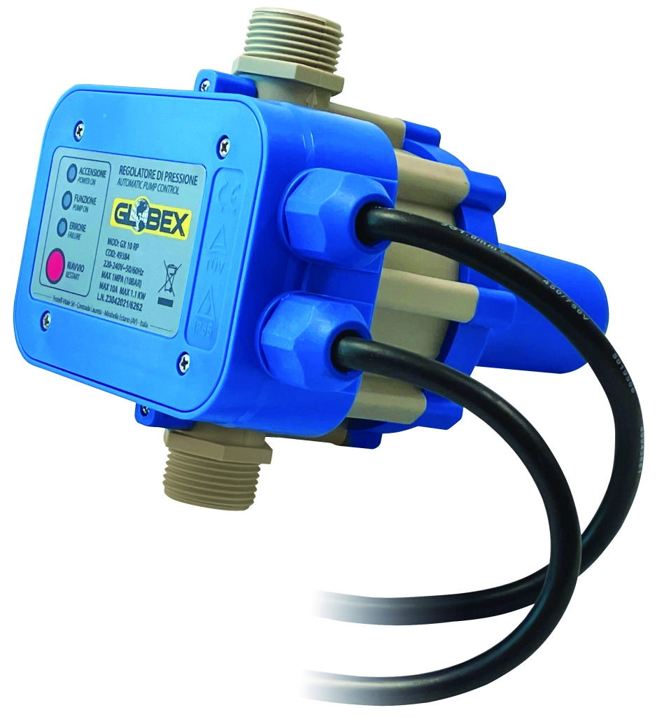 Globex REGOLATORE DI PRESSIONE 10A CON CAVI PER ELETTROPOMPE 1,5 BAR