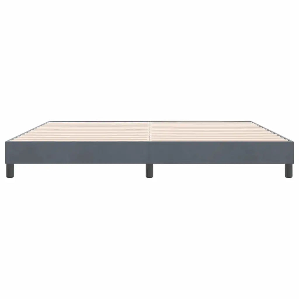 Giroletto senza Materasso Grigio Scuro 180x220 cm Velluto 4101416