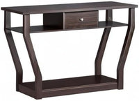 Tavolo Consolle in Legno, Consolle con Cassetto e Ripiani, Tavolo d'Ingresso Multiuso per Salotto, Corridoio e Entrata 120 x 30 x 81 cm (Marrone)