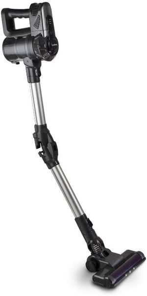 Innoliving INN-662 Aspirapolvere Senza Filo e Sacco, 10Kpa, 2200mAh, 0.5L, 50 Min, LED, Tubo Flessibile in Metallo, Grigio