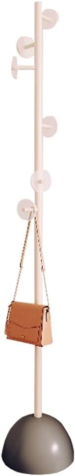 Appendiabiti Indipendente, Robusto attaccapanni in Metallo con 6 Ganci, per Camera da Letto, corridoio, Ingresso, Ufficio, per Cappelli, Cappotti, Sciarpe, Borse (D)