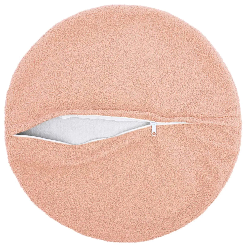 Federa 2 pcs HEERLEN Rosa Ø 60 cm Bouclé 922945
