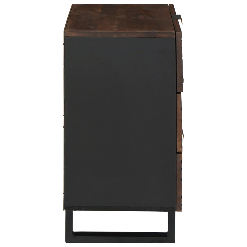Mobile per Comodino 50x33x60 cm Legno Massello di Mango & Legno Ingegnerizzato