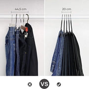 Set di Appesi per Abiti in Metallo da 20 - Robusti e Spazievatori - Lunghezza 38 Cm - Ideali per l'Organizzazione della Vestiario
