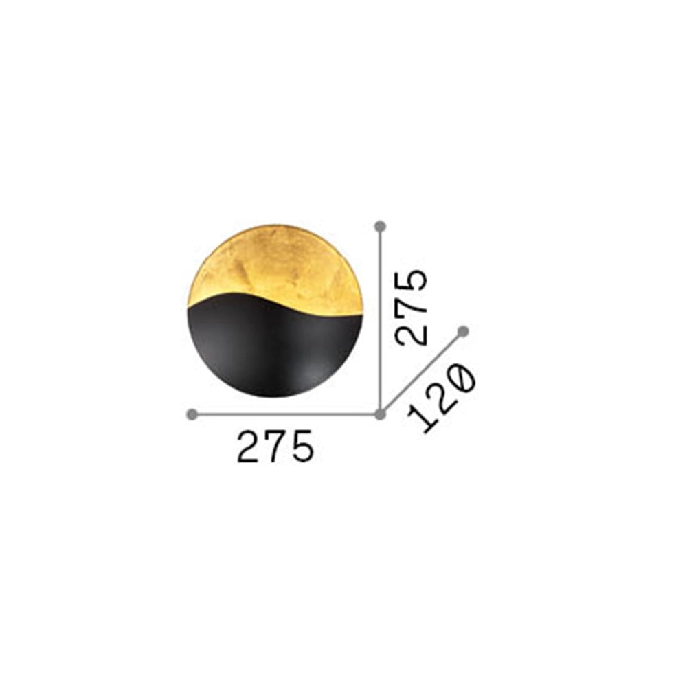 Applique Contemporanea Sunrise Metallo Nero 3 Luci G9 3W 3000K Luce Calda