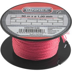 Spago per muratore in polietilene rosso Ã˜ 0,1 mm. 50 mt.