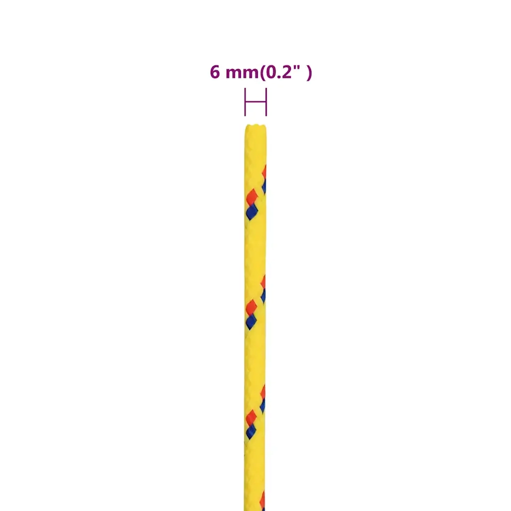 Corda | Fune per barca Gialla 6 mm 25 m in Polipropilene
