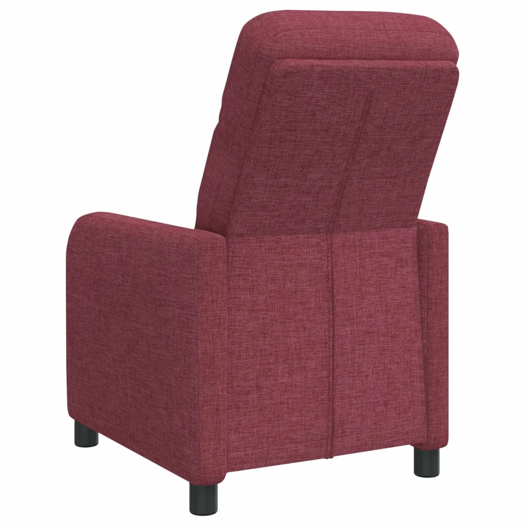 Divano Sedia-Poltrona reclinabile Rosso Vino Tessuto 687249